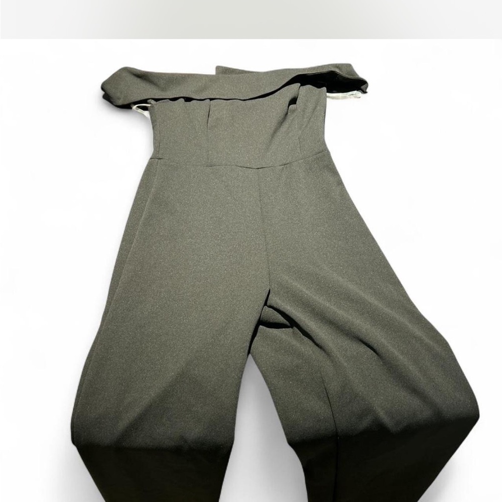 Elegant Olive Off-Shoulder Jumpsuit